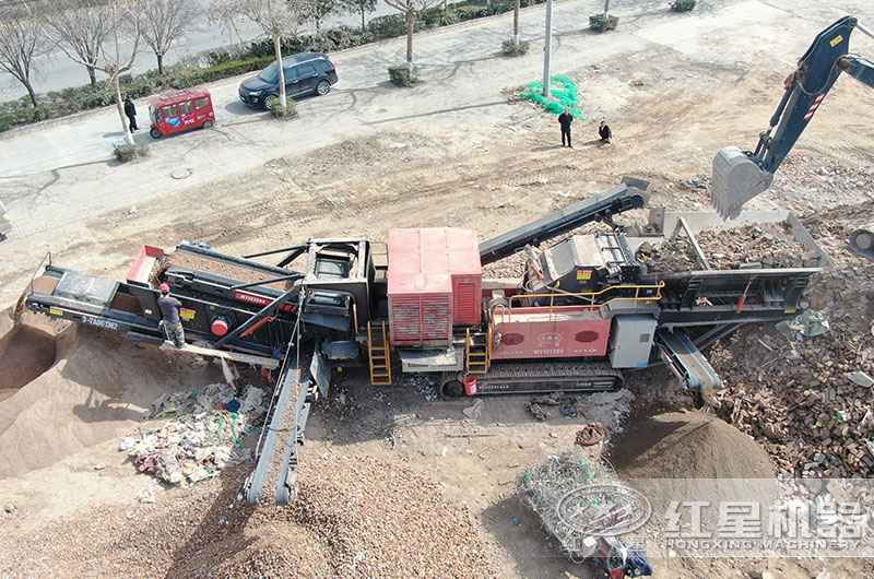 建筑垃圾移動(dòng)破碎現(xiàn)場(chǎng) 建筑垃圾移動(dòng)破碎現(xiàn)場(chǎng)